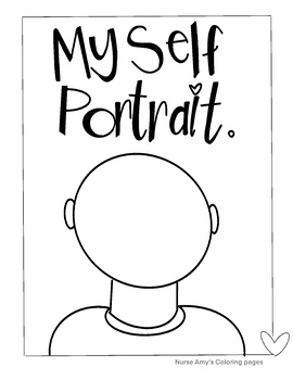 My self portrait by nurse amys coloring pages tpt