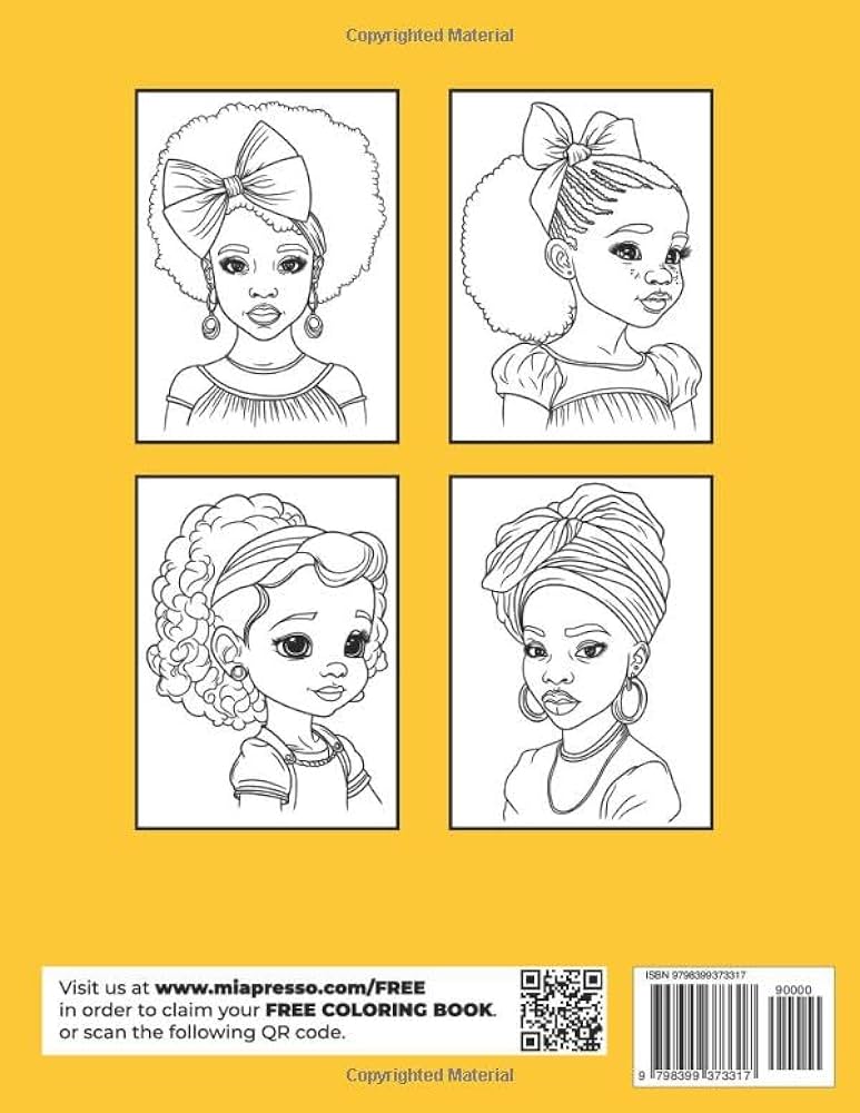 Black girl magic coloring book cute kawaii afrin amerin girl book chibi black magic book for girls gorgeous black girl coloring book for adults beautiful black woman self portrait color pages for