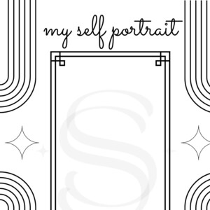 Self portrait coloring pages