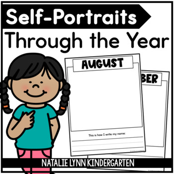 Free self portraits and name writing for the year kindergarten portfolio