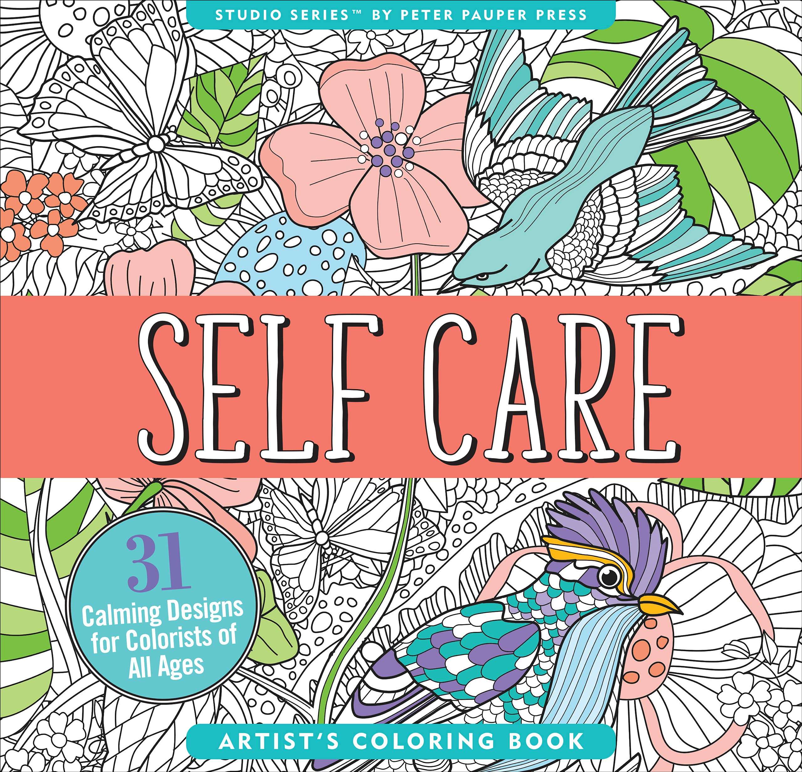 Self care coloring book self esteem shop