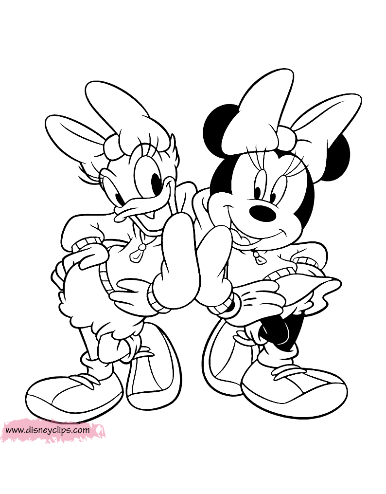 Mickey mouse friends coloring pages