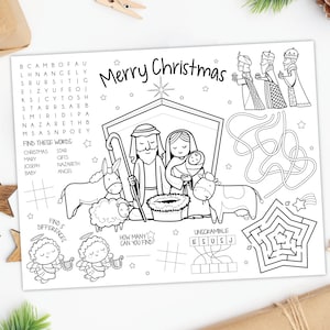 Santa and jesus coloring page