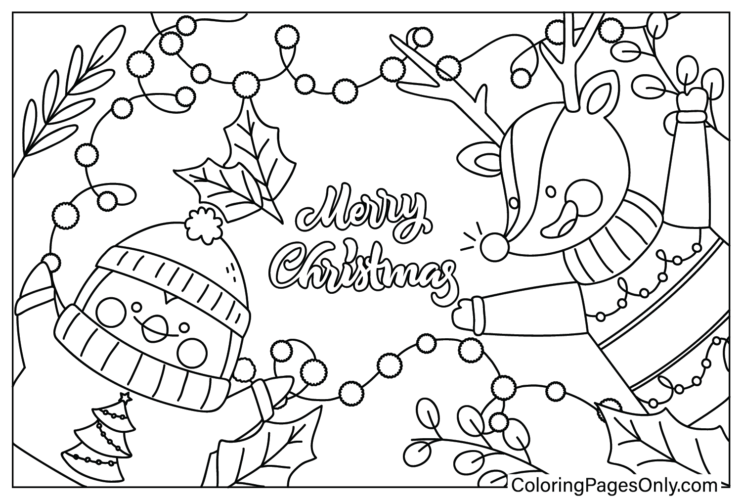 Christmas coloring pages