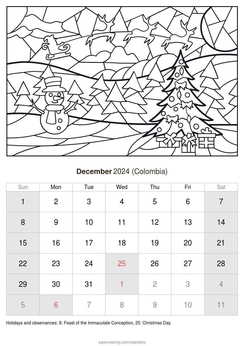 December calendar