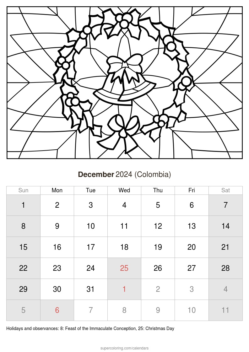 December calendar