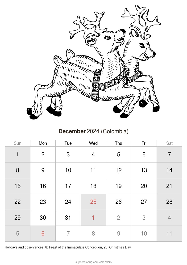 December calendar