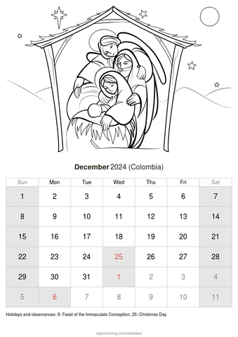 December calendar