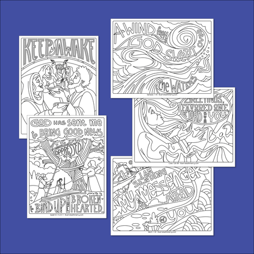Liturgical calendar coloring page poster â â illustrated ministry