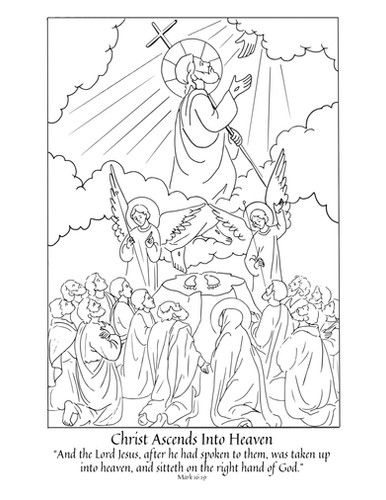 Easter coloring page set liturgy of the home