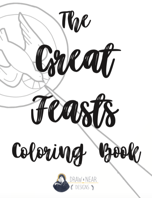 Printable the great feasts coloring book â draw near designs