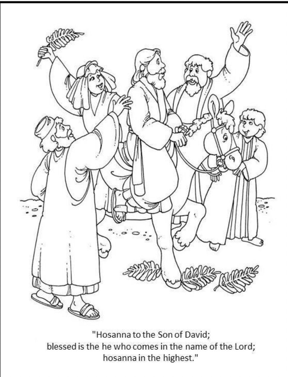 Pin by maggie rabren on sunday school lessons ideas palm sunday crafts palm sunday coloring pages