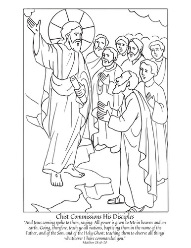 Easter coloring page set liturgy of the home