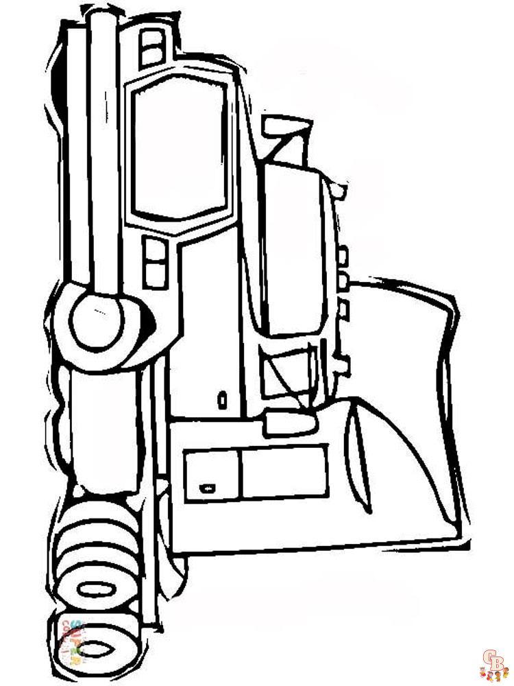 Semi truck coloring pages free printable easy to color