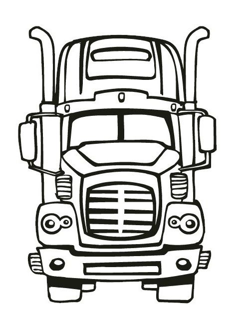 Semi truck party ideas truck party trucks birthday party truck coloring pages
