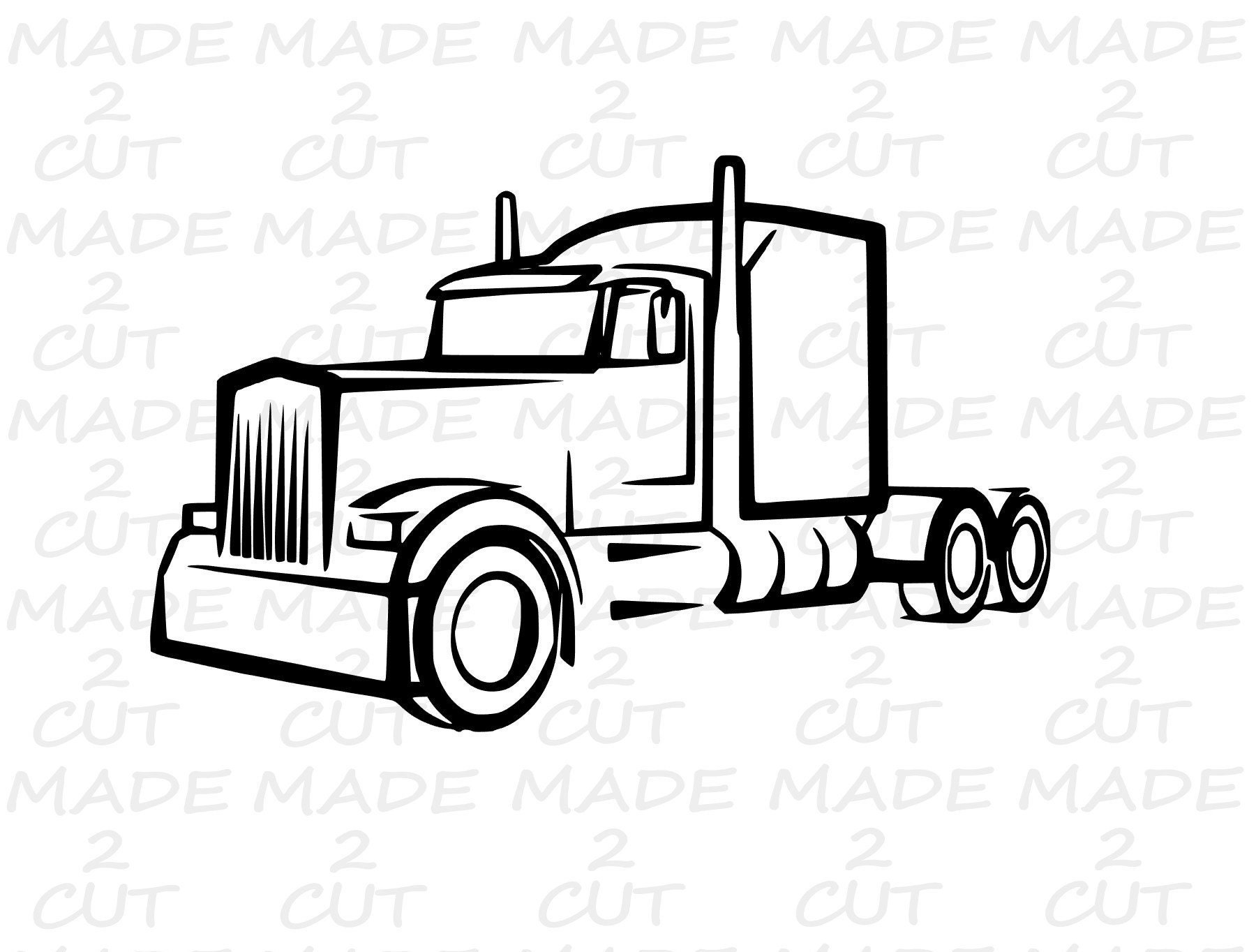 Semi truck svg wheeler design car svg airplane svg silhouette studio design