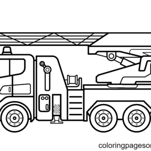 Fire truck coloring pages printable for free download