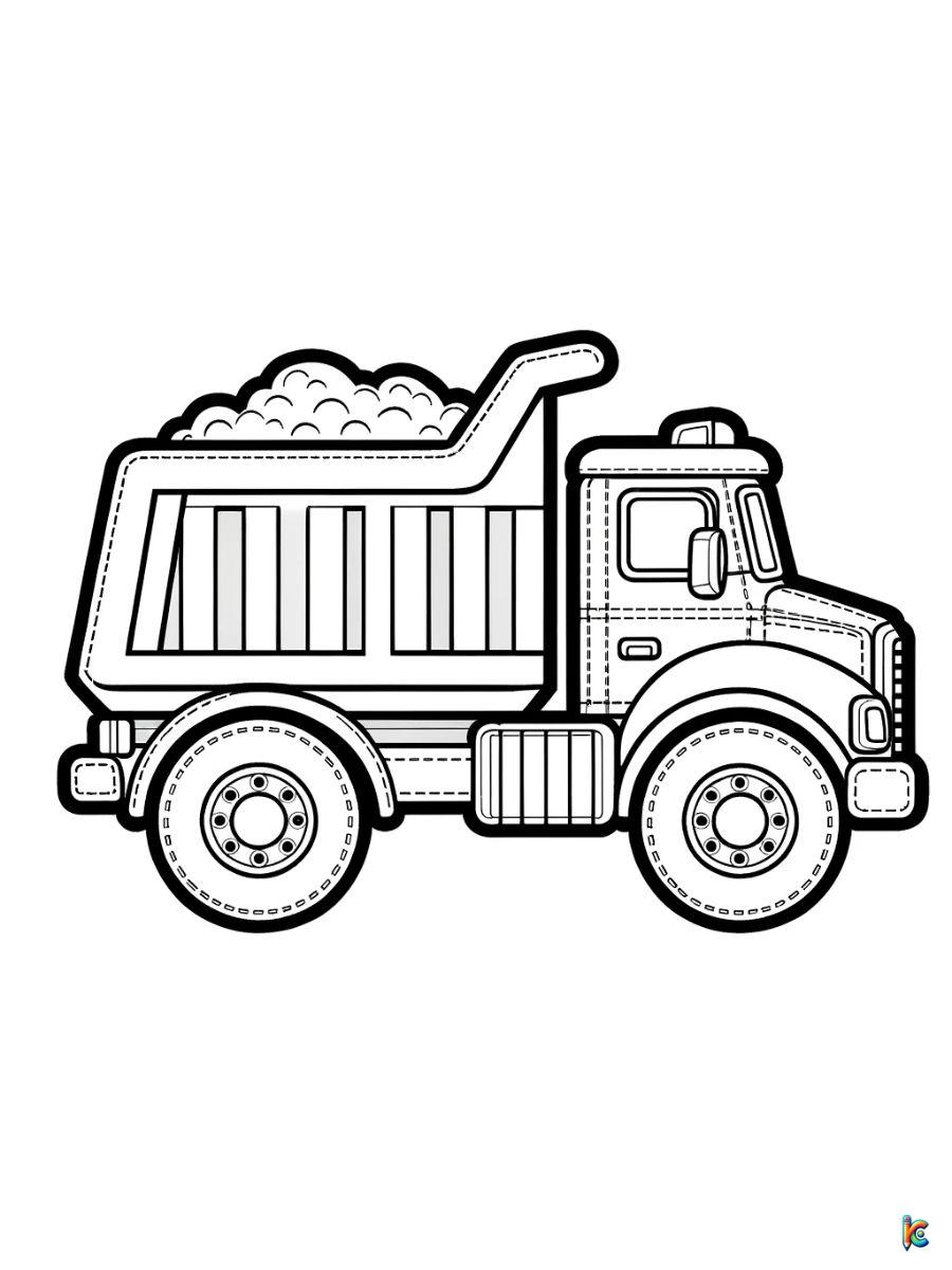 Truck coloring pages â