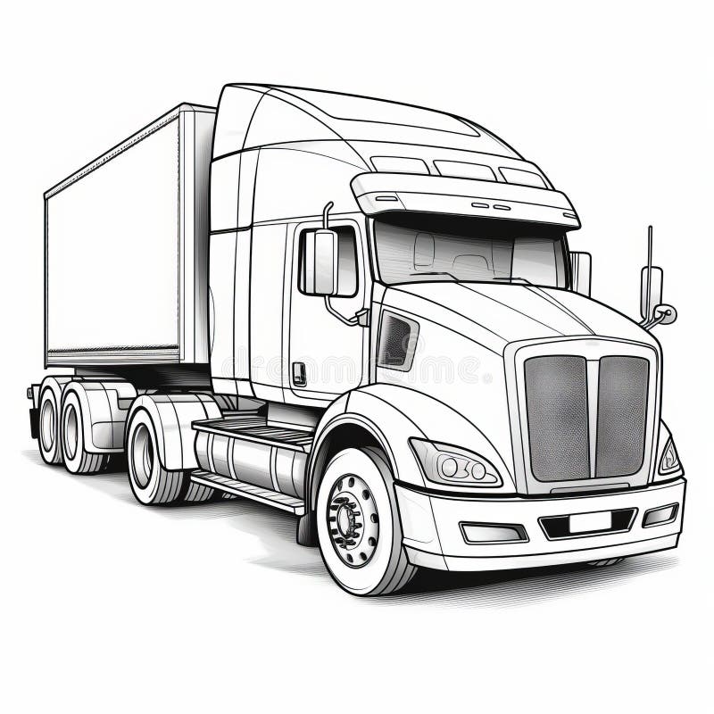 Kids semi truck stock illustrations â kids semi truck stock illustrations vectors clipart