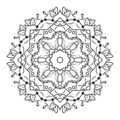 Floral mandalas coloring pages free coloring pages