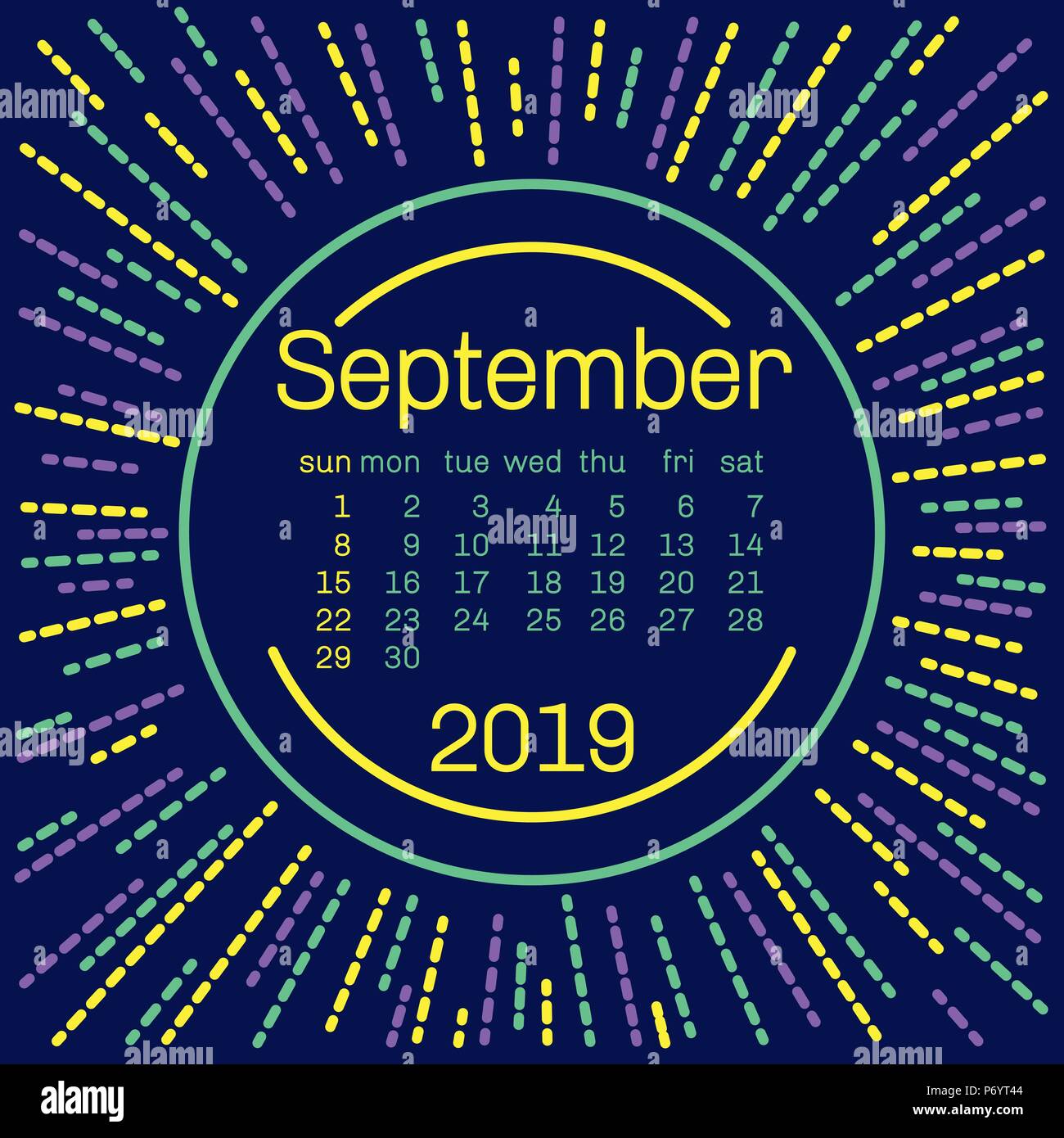 September calendar page hi