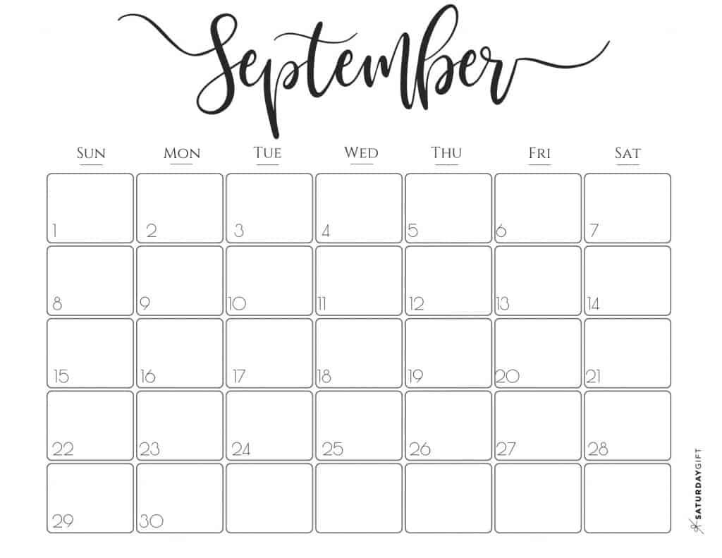 Elegant printable monthly calendar free printables