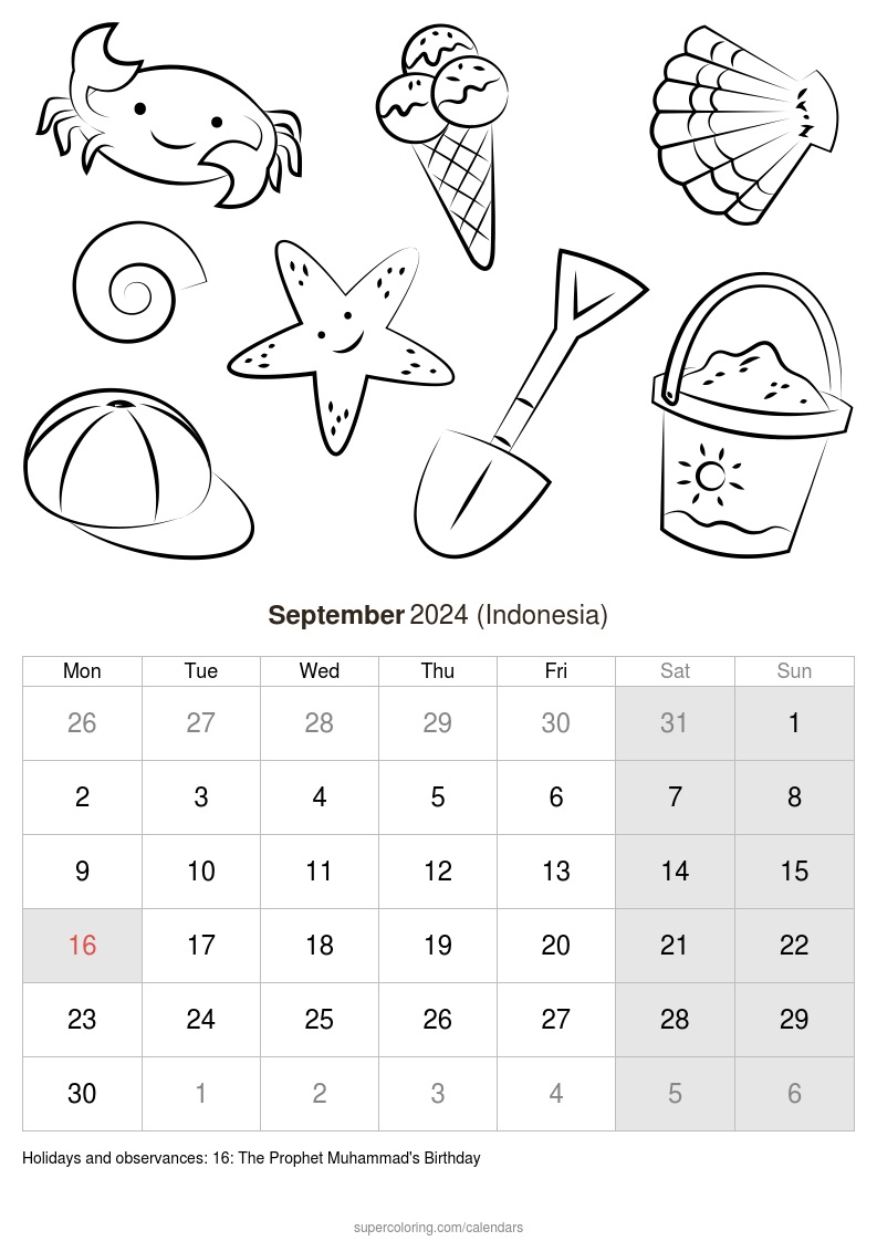 September calendar