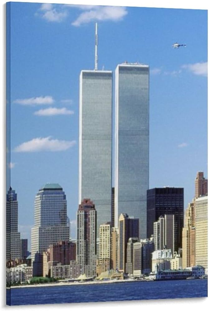 Memorial poster twin star tower color photos picture print canvas poster wall paint art posters decor modern home artworks gift idea xinchxcm posters prints