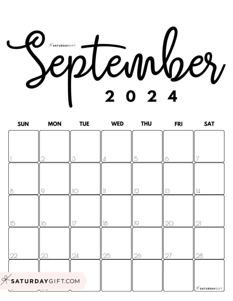 September calendar