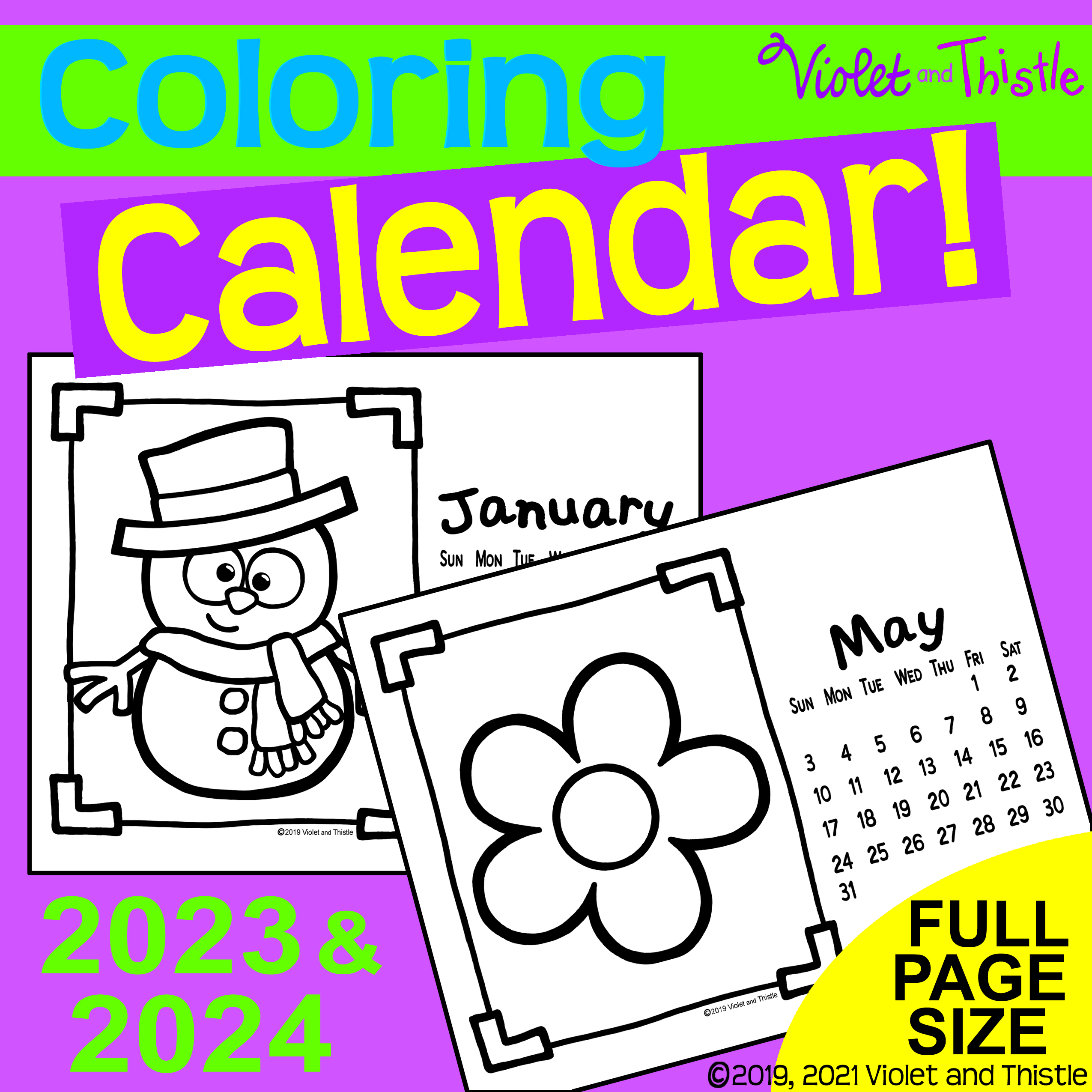 Coloring calendar printable to color parent christmas gift for parent from kids student d made by teachers