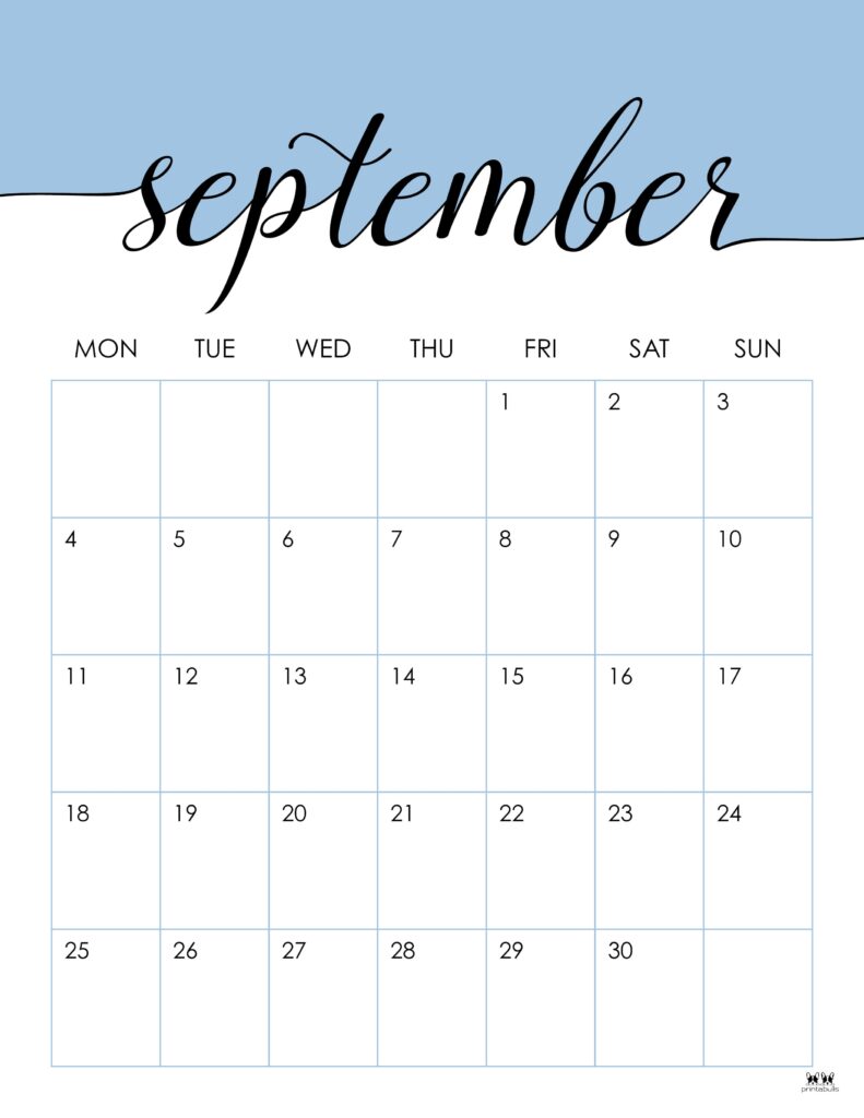 September calendars