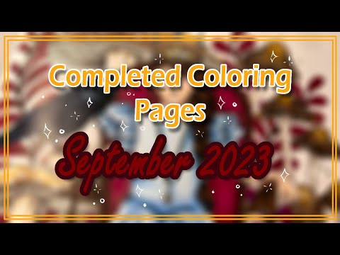 Septeber copleted coloring pages and plans for october adult coloring
