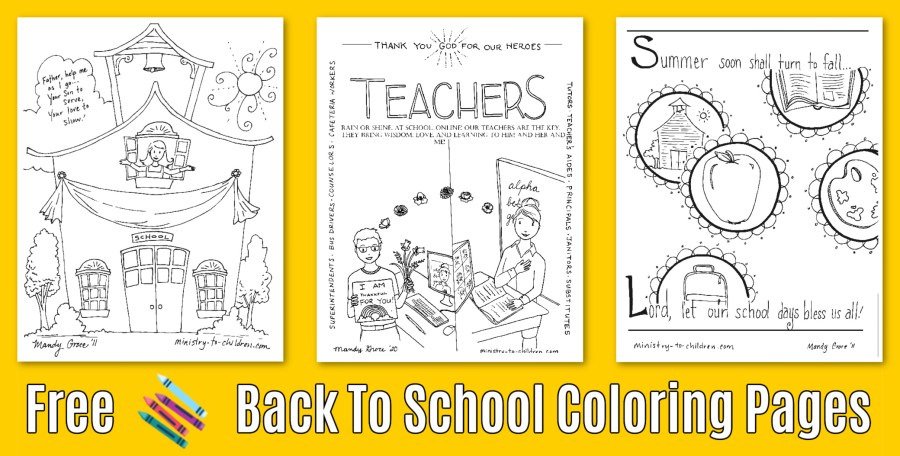Back to school coloring pages free pdf printables for