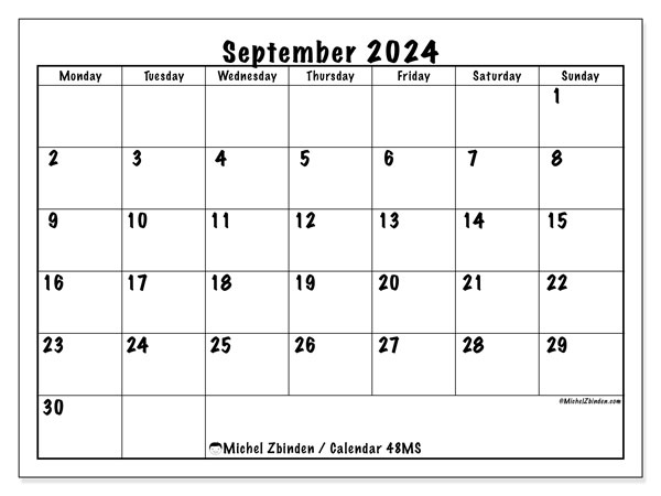 Calendar september
