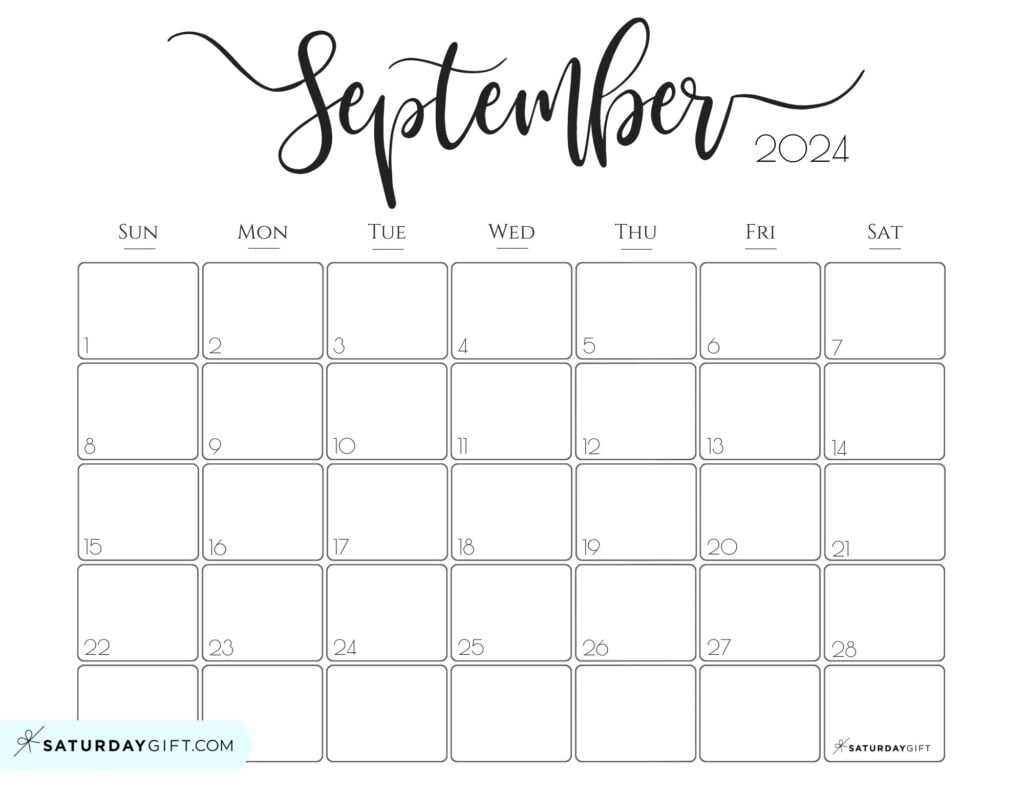 September calendar
