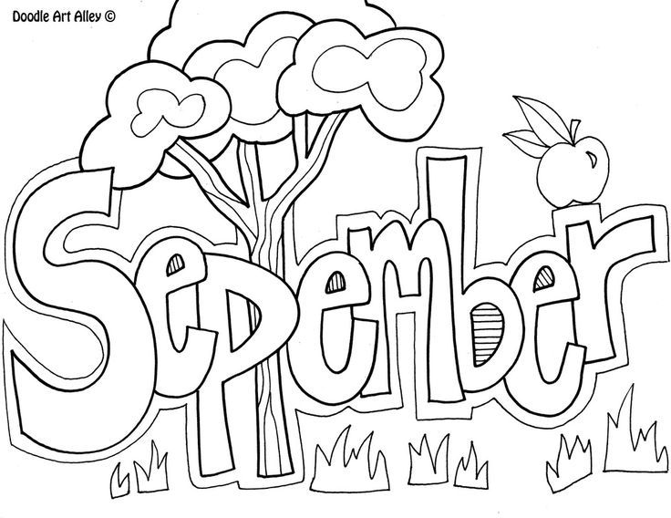 September coloring page