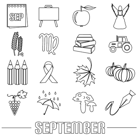 September coloring pages stock vector illustration and royalty free september coloring pages clipart