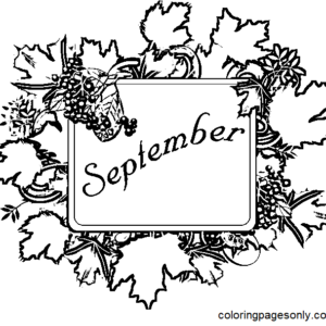 September coloring pages printable for free download