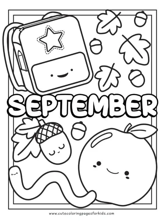 September coloring pages