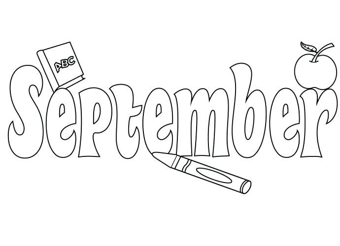 September coloring pages