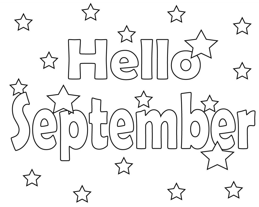 September coloring pages