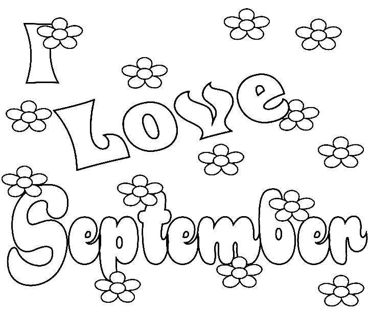 September coloring pages printable for free download