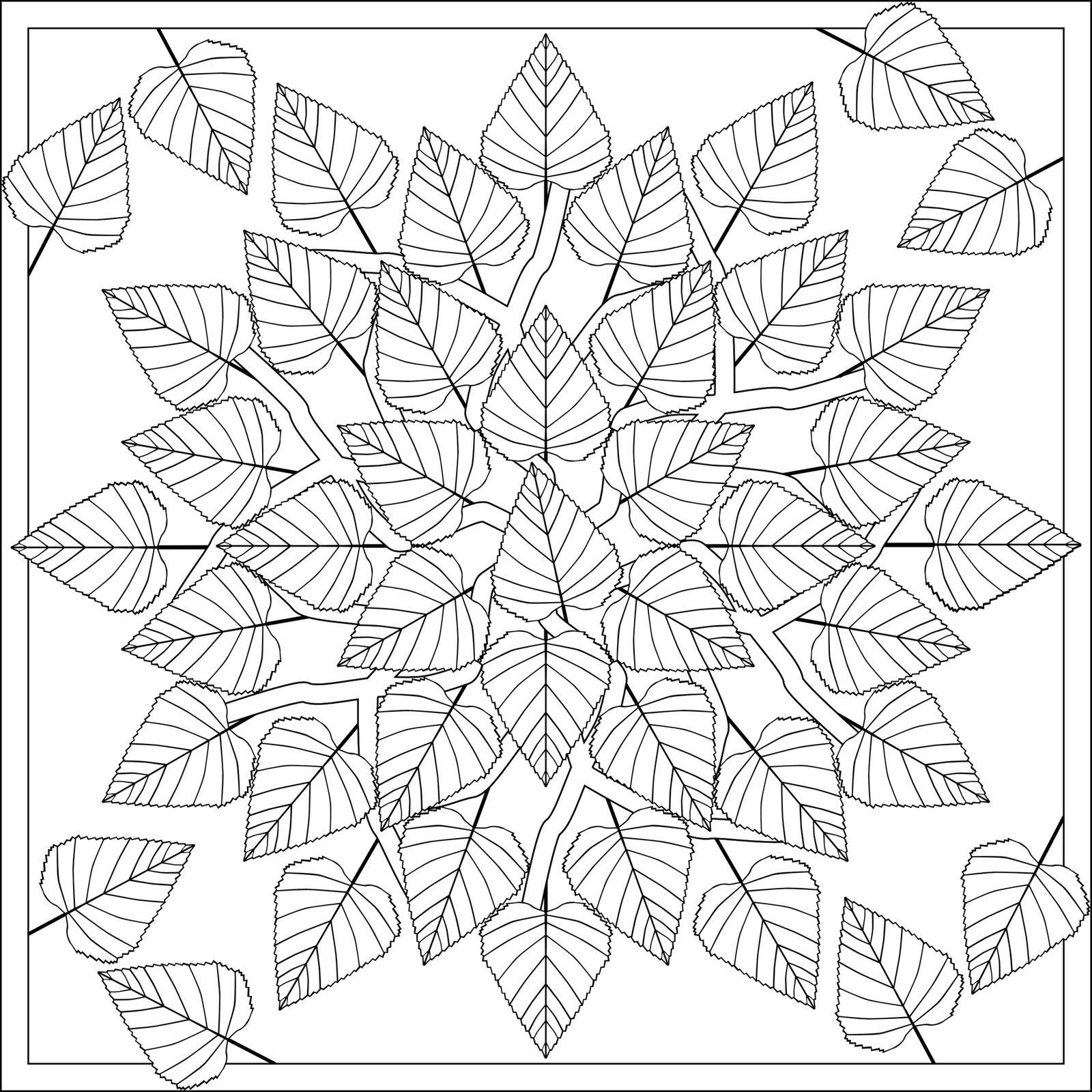 Fall coloring pages for adults