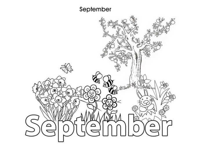 Free september coloring pages printable pdf