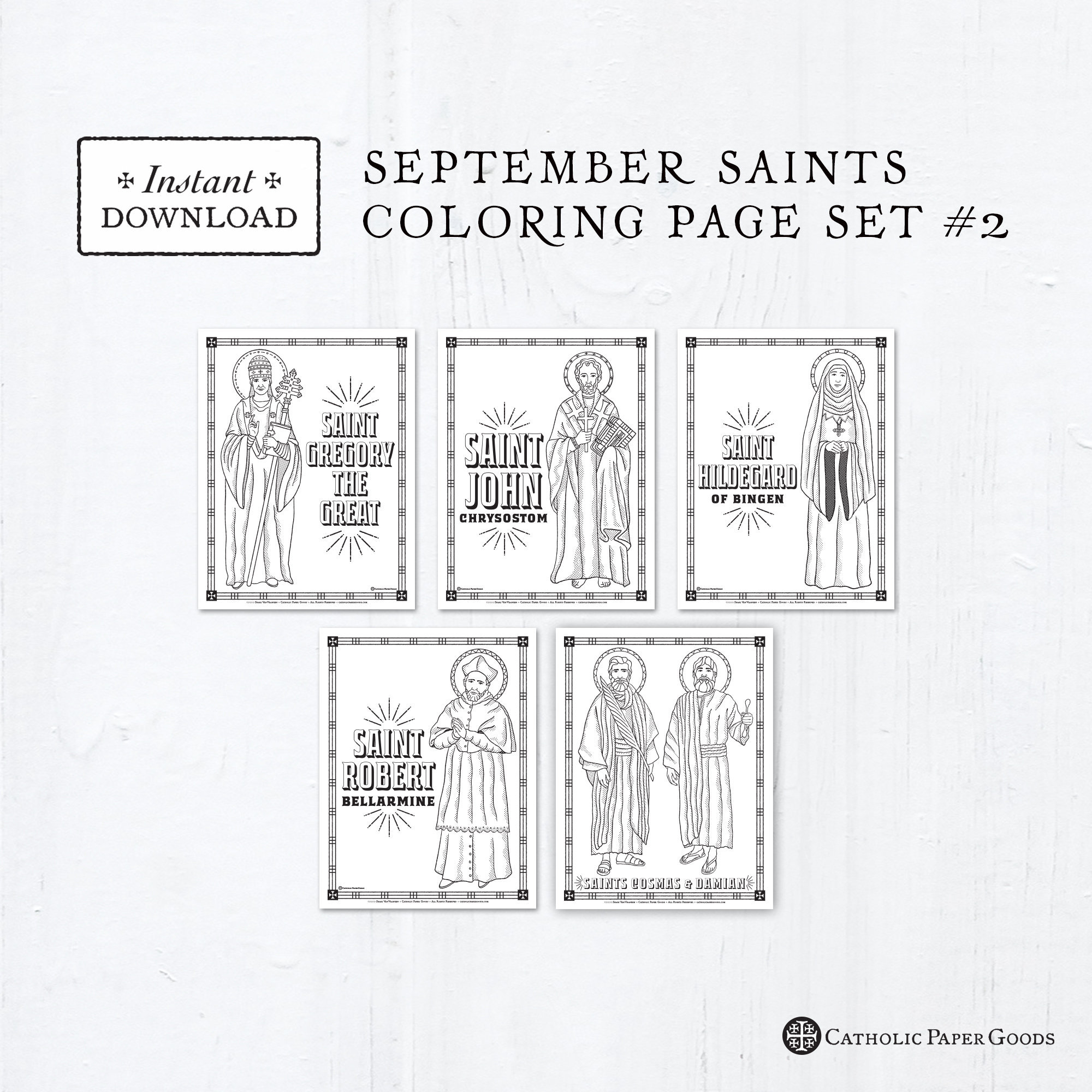 Catholic coloring pages