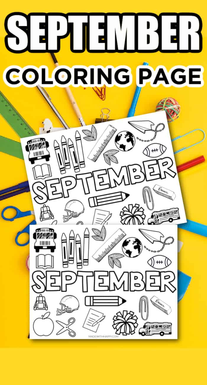September coloring page