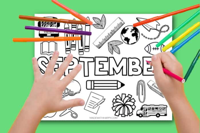September coloring page