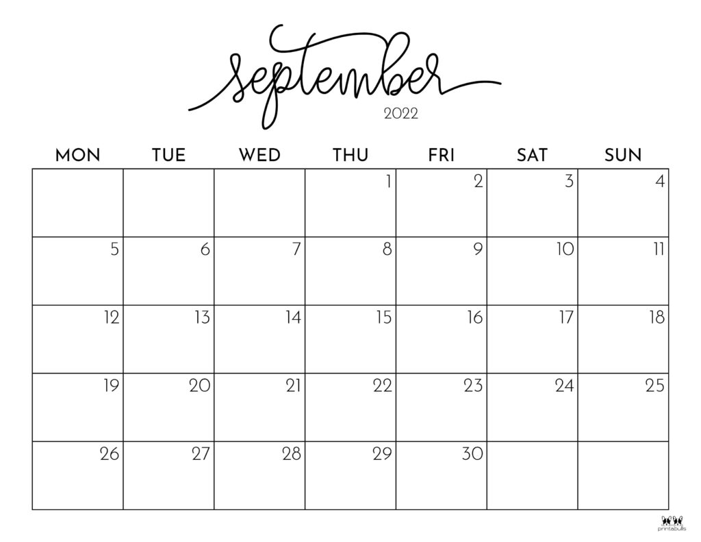 September calendars