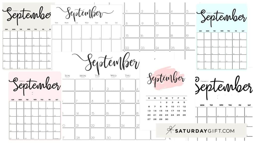 September calendar