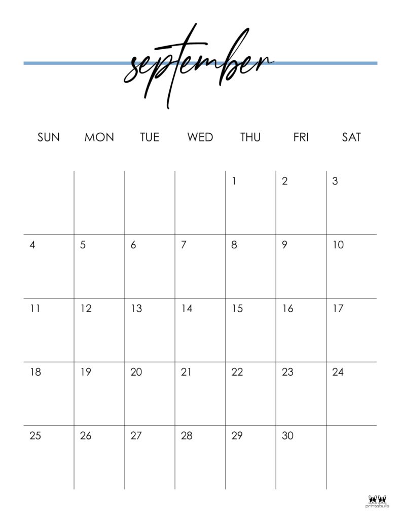 September calendars